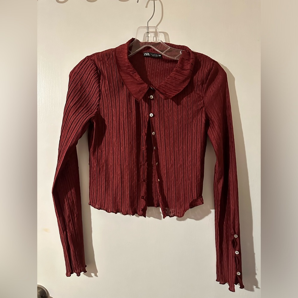 Zara button up blouse